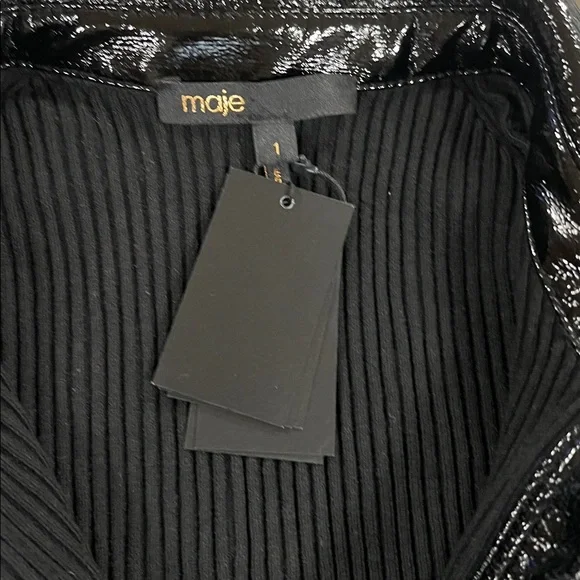 Maje Mosana Ribbed Top size 1 - Picture 3 of 10